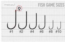 Крючки metsui FISH GAME цвет bln, размер № 1-5526