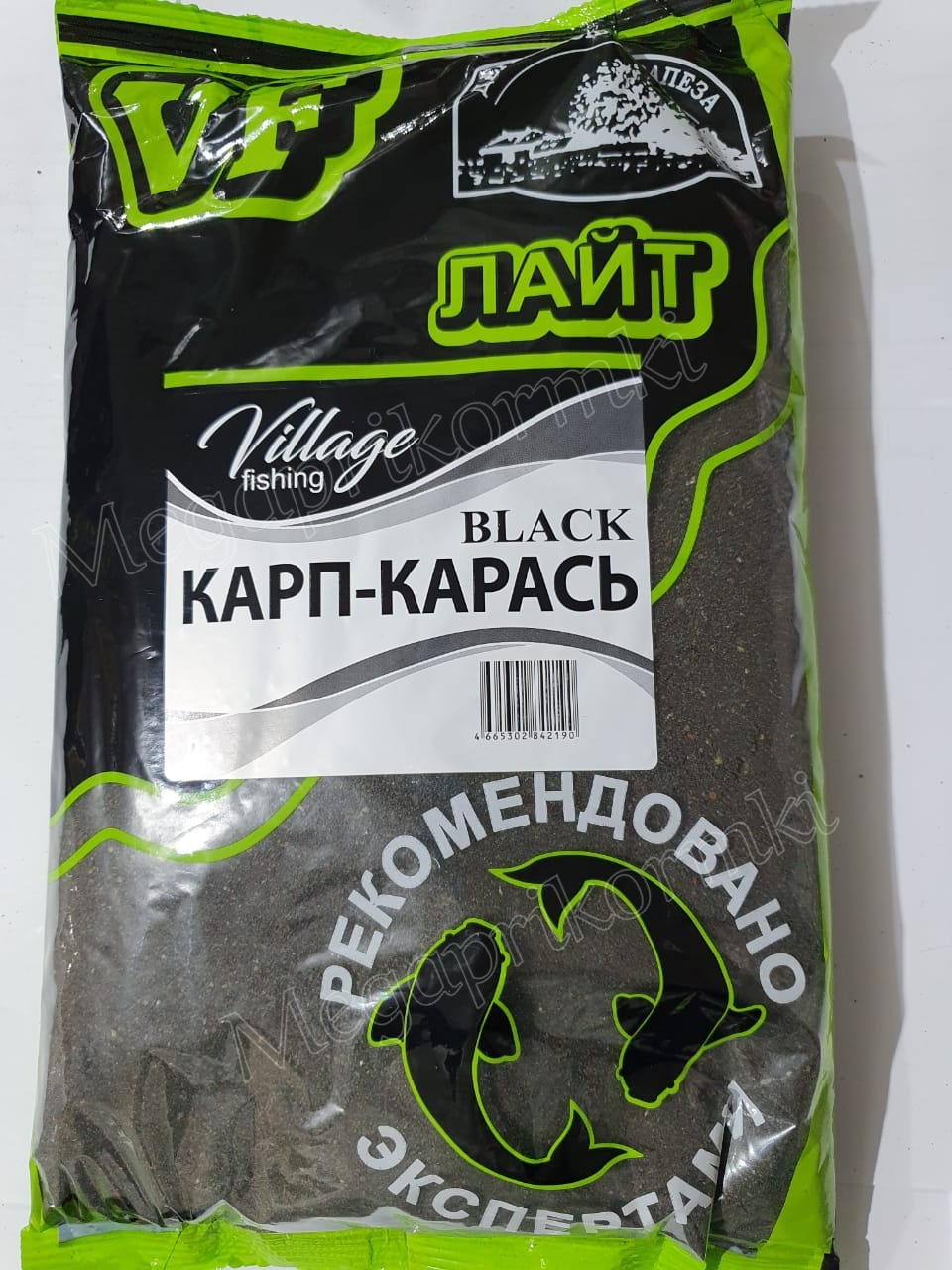Прикормка Village fishing Black Лайт Карп-Карась 0,9 кг.