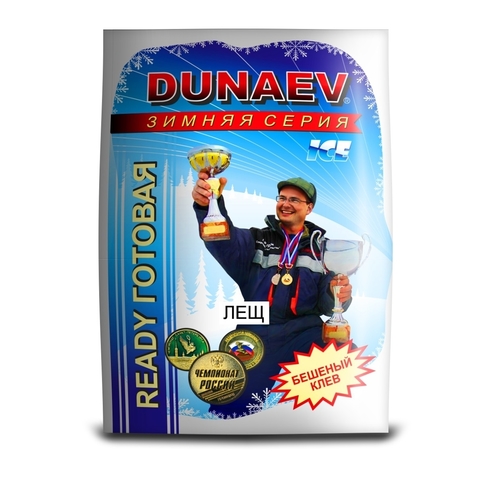 Прикормка DUNAEV iCE-READY 0,75кг Лещ