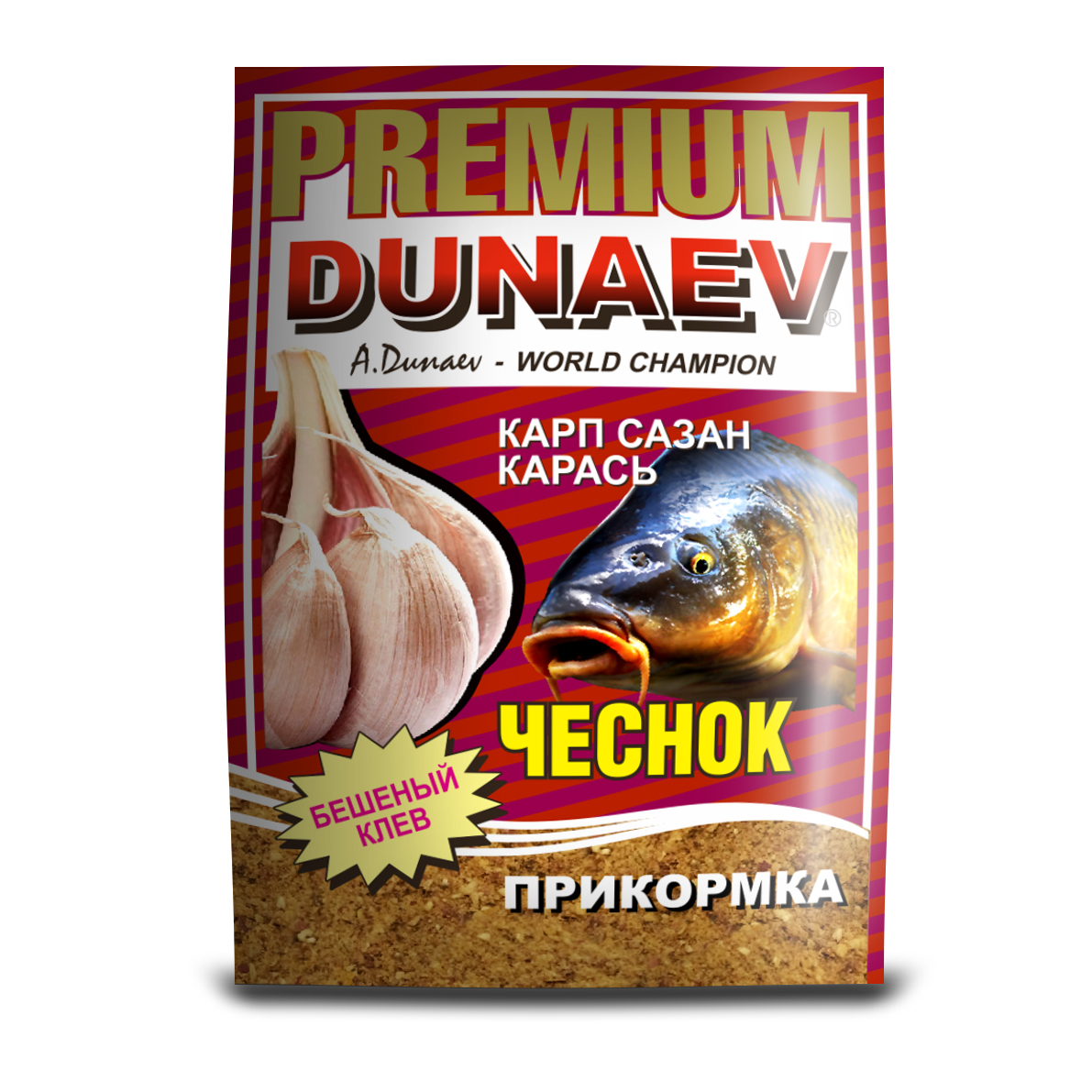 Прикормка DUNAEV PREMIUM Карп-Карась чеснок 1кг.