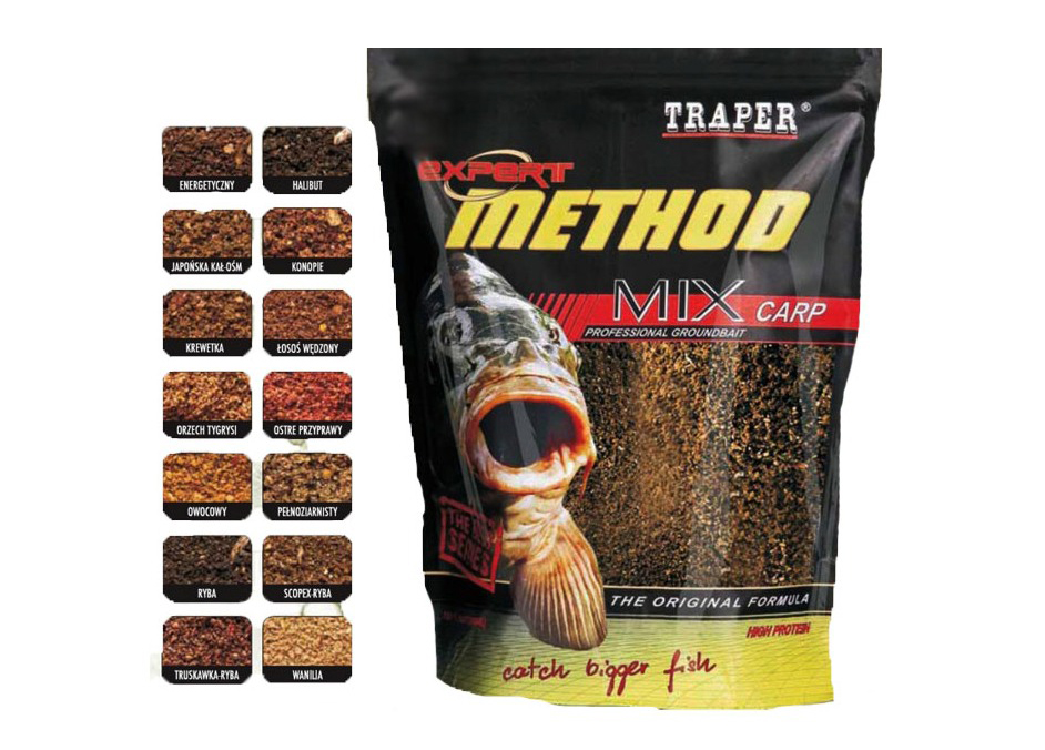 Прикормка TRAPER METHOD MIX Scopex-Fish ("Метод" Скопекс-Рыба) 1 кг.
